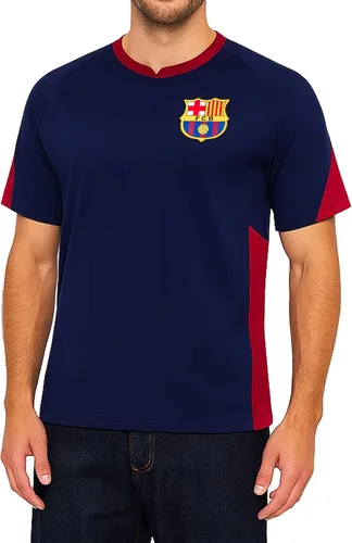 Miniatura 10 de Icon Sports Camiseta con licencia oficial del FC Barcelona para el Día del Juego, unisex para adultos Fcb101pf-borgoña