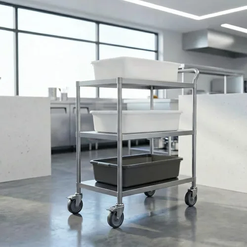 Miniatura 4 de Teyyvn Caja de plástico para autobús/utilidad, caja de transporte de lavabo comercial, paquete de 4