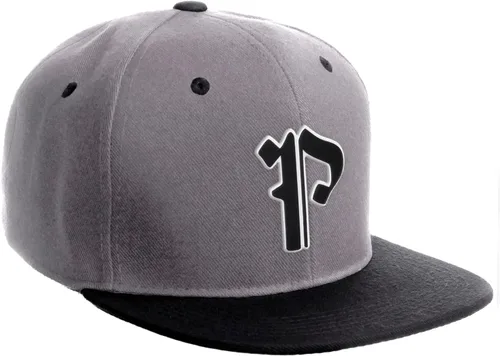 Miniatura 1060 de Daxton Gorra clásica con visera de billete plano con letras del alfabeto inglés antiguo de la A a la Z