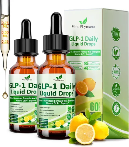 Miniatura 10 de Gotas líquidas de apoyo GLP-1, fórmula 10 en 1 con berberina, canela de Ceilán, fibra prebiótica y extracto de té verde Apoyo para el metabolismo