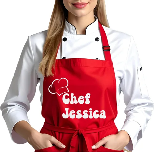 Miniatura 3 de Delantal de chef personalizado, regalo personalizado para papá o mamá, regalo personalizado para novio, marido, hermano, esposa, regalos