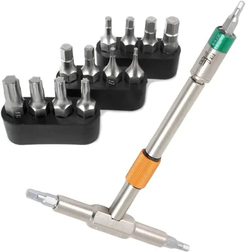 Miniatura 3 de FIX IT STICKS Cuatro kits limitadores con estuche de lujo, kit de 65, 45, 25 y 15 libras-pulgada (con llave T-Way) y llave hexagonal de extremo