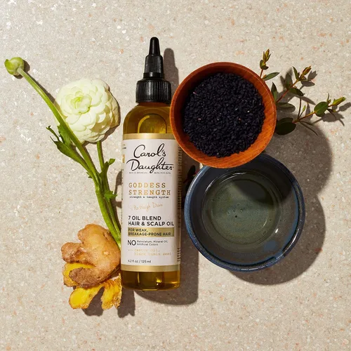 Miniatura 12 de Carol's Daughter Goddess Strength - Juego de 4 productos de tamaño completo para el cuidado del cabello, sin sulfatos, champú, acondicionador