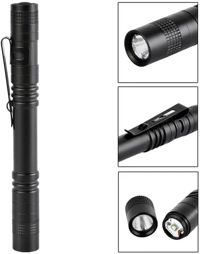 Miniatura 2 de Linterna de la pluma,2PCS llevó las linternas de la luz de la pluma con el clip,Mini linterna de bolsillo pequeña linterna de inspección de Penlight