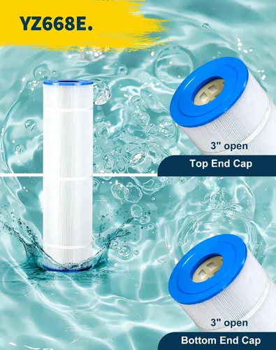 Miniatura 3 de PCC105-PAK4 - Cartucho de filtro de repuesto para piscina Unicel C-7471 105Sq.ft 817-0106 R173576 817-0106 Filbur FC-1977 FC-6470 CCP420 Darlly