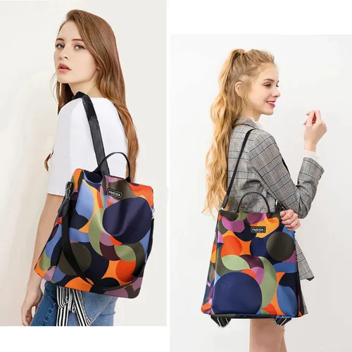 Miniatura 2 de Mochila para mujer, antirrobo, bolsa de viaje convertible, mochila de moda, casual, impermeable, para senderismo, M