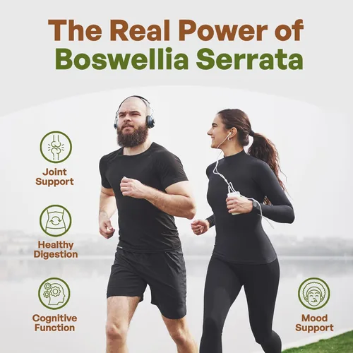 Miniatura 4 de Go Nutra Boswellia Serrata Extracto en polvo 10:1 Fuerza 65% ácido boswélico suplemento de incienso apoyo articular – 8 onzas
