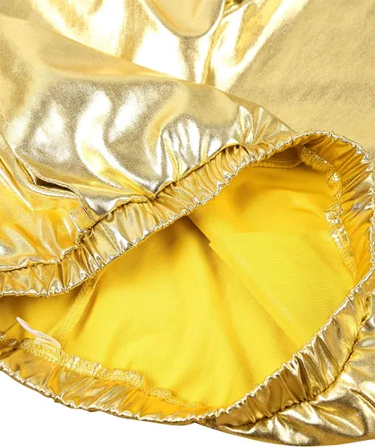 Miniatura 4 de Pantalones de baile de hip hop para niños y niñas, pantalones de harén metálicos brillantes, ropa de baile callejero