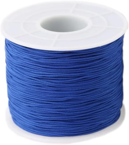 Miniatura 33 de Cordón de nailon trenzado de 150 yardas de 0.020 in, cuerda de hilo de nailon trenzado para pulseras de nudos chinos, collares, macramé, joyería