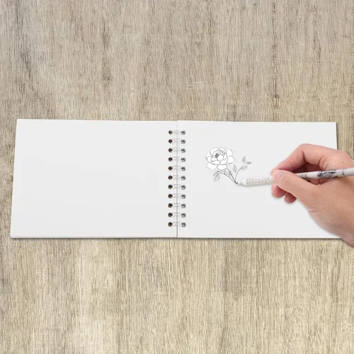 Miniatura 6 de Paquete de 30 blocs de bocetos A6, cuadernos de bocetos encuadernados en espiral superior, 60 hojas/120 páginas, blocs de dibujo de páginas