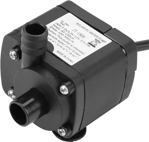 Miniatura 9 de Mini bomba de agua sumergible DC sin escobillas, acero inoxidable, negro, 12V, 350L/H, -40 100, refrigeración por computadora, fuentes