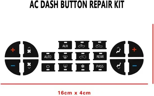 Miniatura 2 de Kit de reparación de botones de CA para salpicadero, compatible con Chevy, mejor para fijar botones de control de aire acondicionado desteñidos