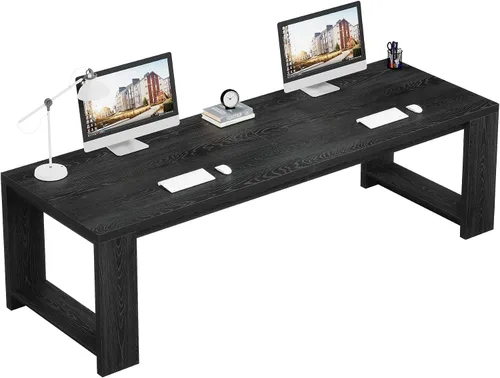Miniatura 8 de Tribesigns Escritorio para dos personas, escritorio extra largo de 86.6 pulgadas, mesa de escritura doble para computadora, escritorio de oficina