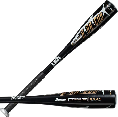 Franklin Sports Bate de Teeball para Niños - Venom + Barracuda Aluminio + Compuesto - Certificado por USA Baseball para Niños + Niñas - Bate de
