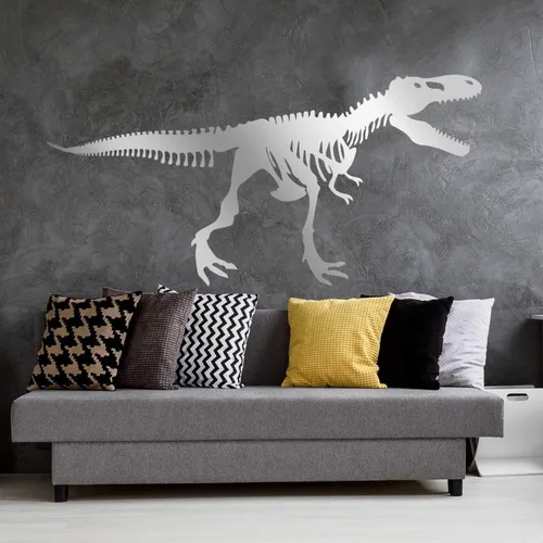 Miniatura 3 de Calcomanía de pared grande de esqueleto Tyrannosaurus Rex - Trex Wall Decal (negro)