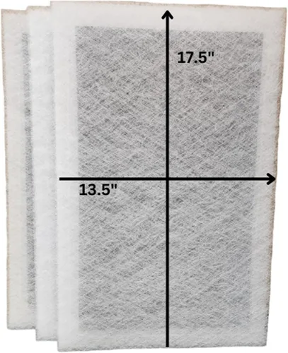 Paquete de 3 filtros de repuesto diseñados para adaptarse a almohadillas de filtro de aire StratosAire de 15 x 20 pulgadas (tamaño real del filtro