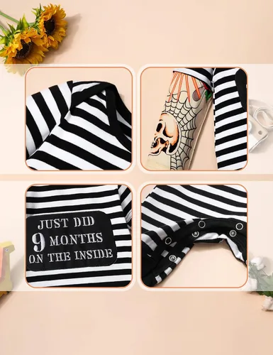 Miniatura 6 de Baby Boy Clothes Long Sleeve Letter Print Romper One Piece Jumpsuit