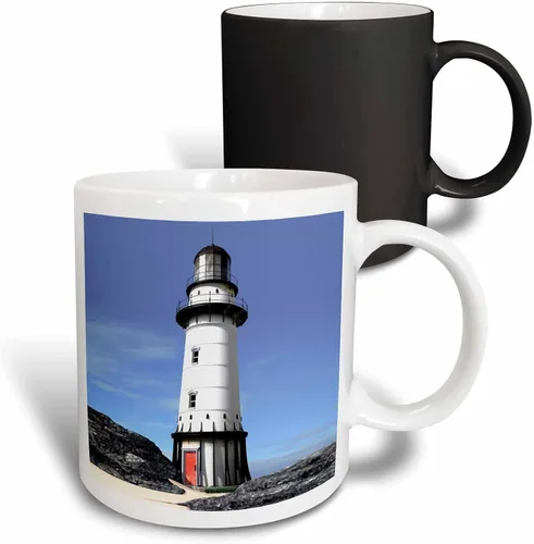 Miniatura 8 de 3dRose Luz Cámara – Luz Cámara – Tazas, Negro/Blanco
