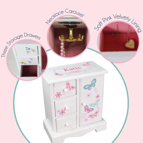Miniatura 5 de My Bambino Caja de pecho personalizada con cajones y soporte para collar