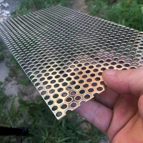 Miniatura 2 de Hojas de metal perforadas - Hojas expandidas y perforadas - Hoja de acero inoxidable perforada - 20GA agujero de 0.2" (aproximadamente 5mm) 11.8" X