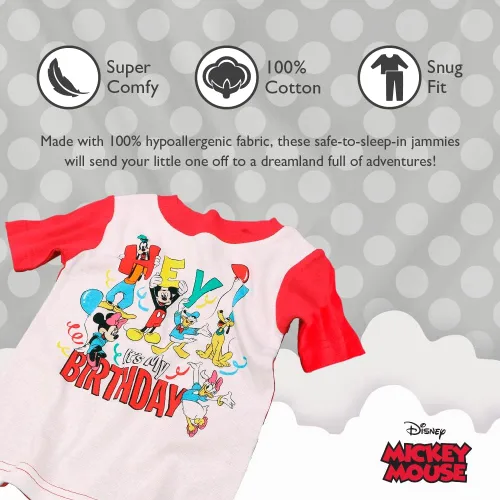Miniatura 3 de Disney Boys' Mickey Mouse 2-Piece Snug-fit Cotton Pajamas Set