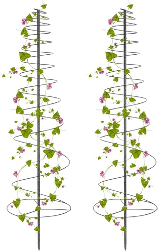 Miniatura 8 de Enrejado para plantas trepadoras al aire libre, 73 pulgadas de alto, enrejado de metal para jardín, para verduras, flores, plantas, soporte de vid