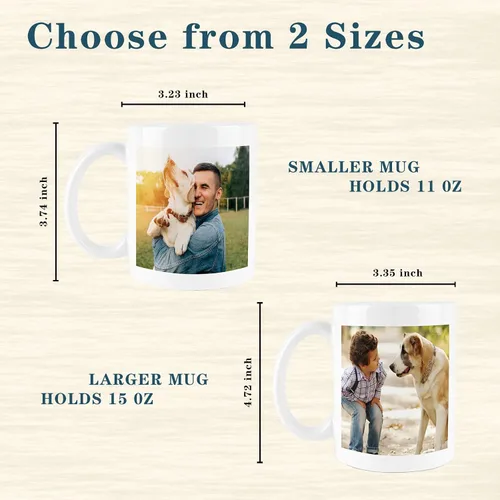 Miniatura 6 de Taza de café personalizada para mamá con diseño de logotipo de foto/texto, tazas personalizadas, 11 onzas, impresión de doble cara, taza de café