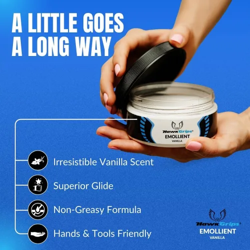 Miniatura 3 de HawkGrips Emoliente en crema de masaje, aplicación de tejidos profundos y blandos a base de aceite, terapia corporal y muscular, ingredientes
