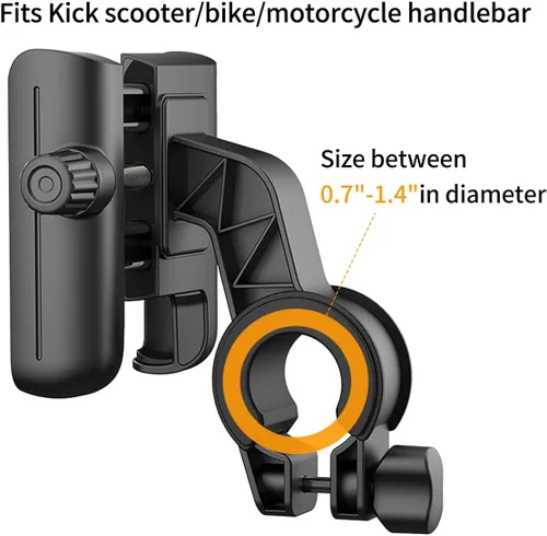 Miniatura 4 de Soporte de teléfono para Segway Ninebot MAX G30 F20 F30 F40 Scooter eléctrico, ajustable eMoped para manillar de bicicleta, soporte de teléfono