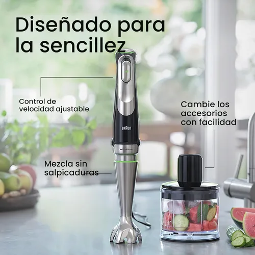 Miniatura 3 de Braun MQ9137XI MultiQuick 9 Batidora de mano con tecnología Imode
