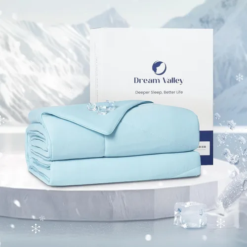 Miniatura 23 de Dream Valley® Outlast® Deepsleep Edredón Refrescante, Tamaño Throw, Manta Refrescante con Tecnología Espacial Grado NASA para Personas que Duermen