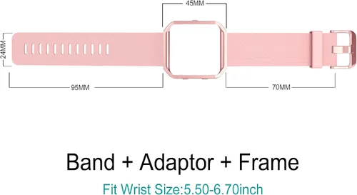 Miniatura 4 de SIMPEAK banda deportiva compatible con Fitbit Blaze Smartwatch Sport Fitness, correa de silicona con marco, repuesto para Fitbit Blaze hombres