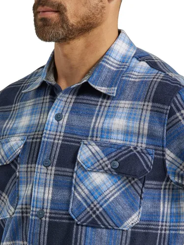 Miniatura 3 de Wrangler Authentics - Camisa de tela polar resistente de manga larga para hombre