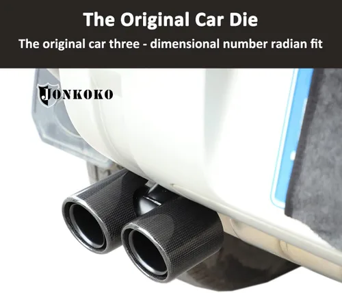 Miniatura 3 de Cubierta de cancelación de ruido para tubo de escape de automóvil de fibra de carbono 100% real, acero inoxidable para Land Rover Defender 2020-2025