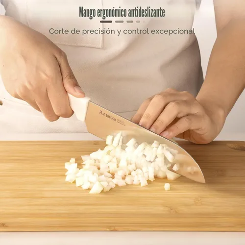 Miniatura 6 de Juego de Cuchillos, Astercook Juego de Cuchillos de Cocina de 22 Piezas con Bloque y Afilador Integrado, Cuchillos de Acero Inoxidable de Alto