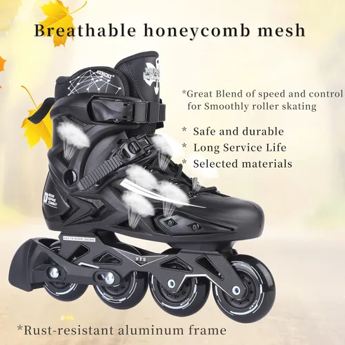 Miniatura 5 de Patines en línea, patines de alto rendimiento con forro lavable para hombres, mujeres, adultos principiantes