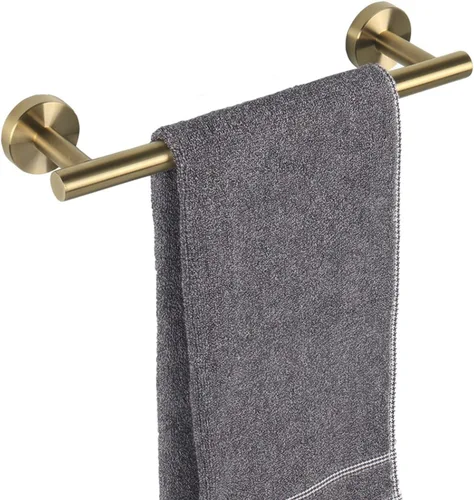 Miniatura 34 de TocTen - Barra de toalla de baño. Soporte de toalla de baño de acero inoxidable grueso SUS304, barra de toalla resistente para cuarto de baño