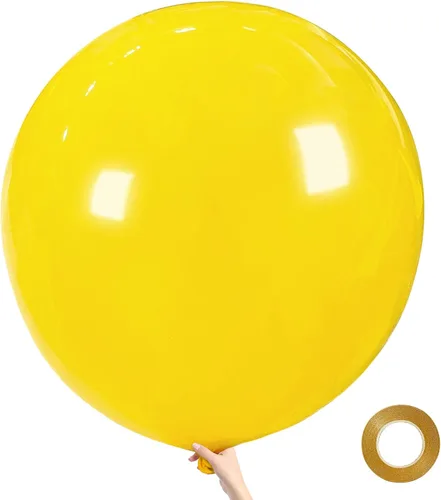 Miniatura 8 de Globos grandes de 36 pulgadas, 9 unidades, globos negros gigantes de látex, globos grandes para decoración de cumpleaños, bodas y fiestas. (Negro)