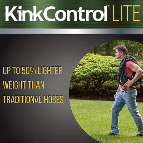 Miniatura 4 de Kink Control Lite, no se expande ni estalla, extremadamente ligera, manguera de jardín, manguera de agua con resistencia superior a los rayos UV