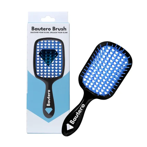 Miniatura 10 de Bautero Cepillo desenredante para cabello grueso y rizado, desenredante sin dolor para cabello natural enrollado 4C, reduce la rotura y el Juni