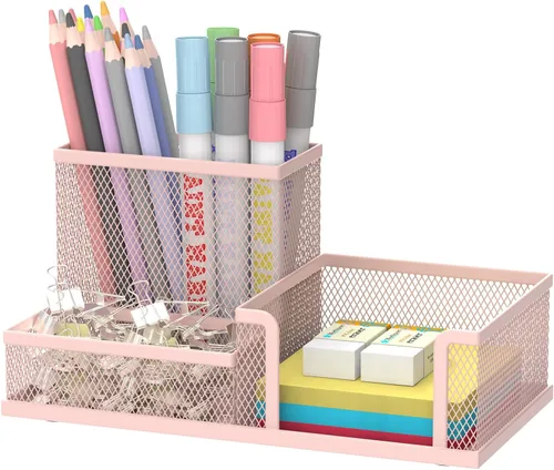 Miniatura 11 de SUPEASY Organizador de Escritorio Porta Lápices, Organizador de Suministros de Oficina con 3 Compartimentos, Accesorios de Escritorio y Negro