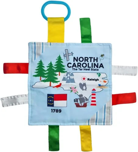 Miniatura 36 de Baby Jack & Co - Cochecito de juguete para bebés de 8 x 8 pulgadas, juguete para bebés, juguetes arrugados para desarrollar cinco sentidos, aprende
