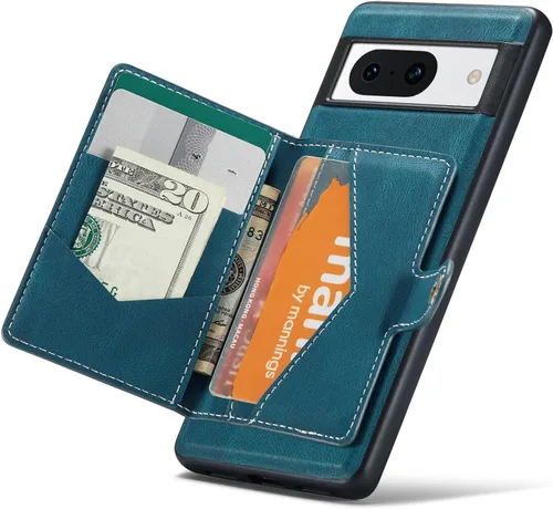 Miniatura 37 de Funda para Google Pixel 6 Pro, cartera magnética desmontable con ranura para efectivo, soporte de carga inalámbrica, función atril compatible