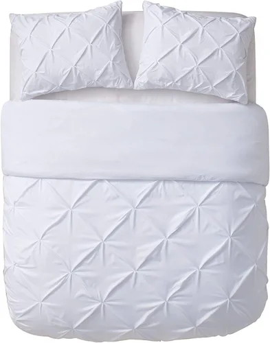 Miniatura 5 de VCNY Home Juego de funda nórdica de 3 piezas, blanco, tamaño Queen