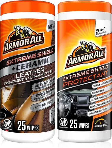 Miniatura 8 de Armor All - Kit de toallitas de limpieza para interiores de automóvil, desinfecta, protege y limpia el interior del automóvil, incluye toallitas