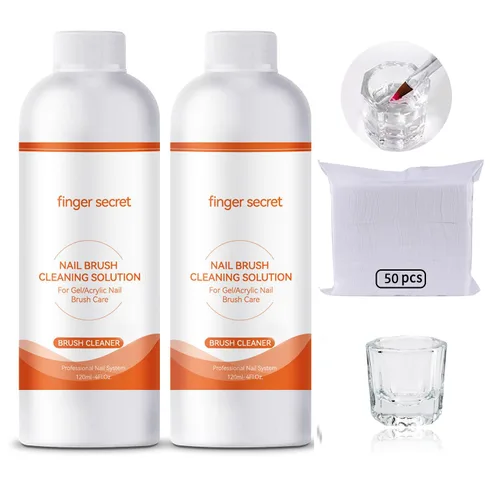 Miniatura 8 de Kit removedor de esmalte de uñas de gel de acetona de 4 onzas líquidas de capacidad, removedor de pegamento profesional de uñas rápida y fácilmente