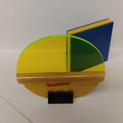 Miniatura 3 de Disco redondo circular fluorescente acrílico de 1/8 pulgadas de grosor, lente de luz de fiesta, señalización brillante y pantallas - Suministro