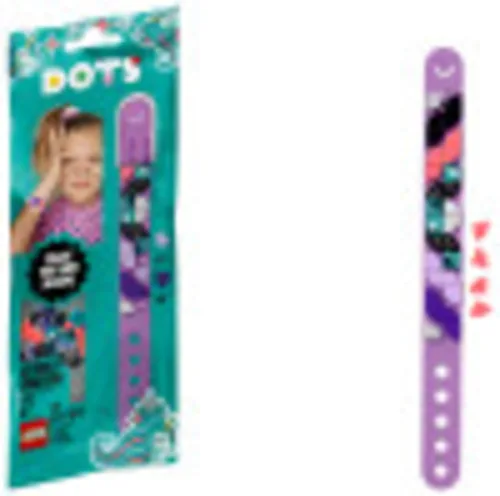 LEGO DOTS - Pulsera de unicornio brillante 41902, kit de fabricación de pulseras para manualidades, un divertido kit de manualidades para niños a
