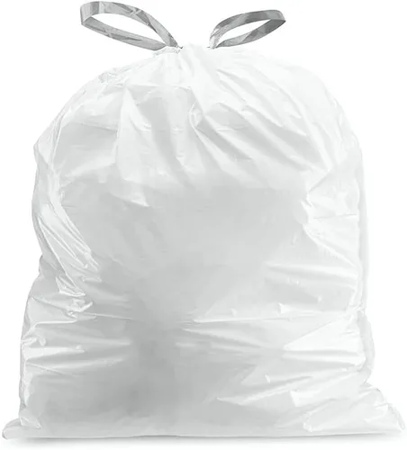 Miniatura 3 de Plasticplace Bolsas de basura de ajuste personalizado, compatibles con Simplehuman Code R (100 unidades) forros de basura blancos con cordón de 2.6