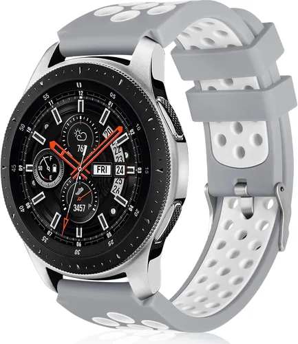 Miniatura 9 de Lerobo - Correas compatibles con Samsung Galaxy Watch 3 de 45 mm/Samsung Galaxy Watch 46 mm, Gear S3 Frontier, Correa clásica, correa de silicona